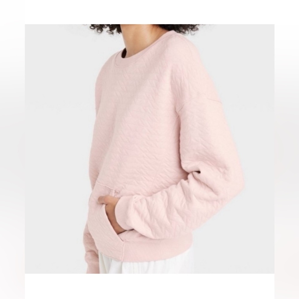 All in Motion Pink Quilted Sweater - Picture 2 of 8